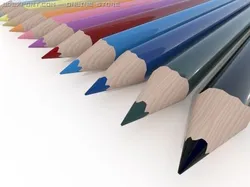 coloured pencils