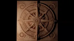 Compass Rose CNC 3d Print High Relief Sand Casting 3D print model
