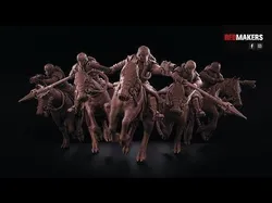 Death Division - Cavalry of the Imperial Force - Dynamic poses 3D print model