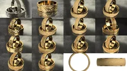engagement rings 3D Model Pack
