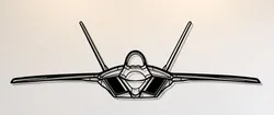 F-22 Raptor Front Wall Art