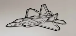 F-22 Raptor Wall Art Silhouette