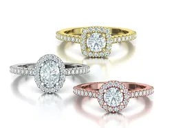 HALO RINGS COLLECTION 3 RINGS SET 3D Model Pack