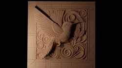 Hummingbird CNC 3d Print High Relief Sand Casting 3D print model