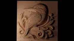 Kingfisher CNC 3d Print High Relief Sand Casting 3D print model