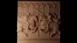 Knights Jousting CNC 3d Print High Relief Sand Casting 3D print model