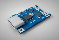 Lithium Battery Charger Li-ion Module TP4056 USB C mock up