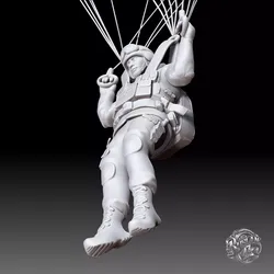Military Paratrooper 2 3D print model
