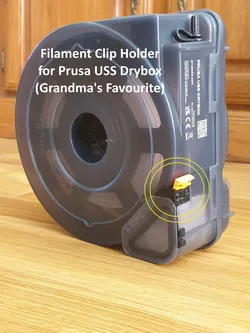 Prusa USS Drybox Filament Clip Holder