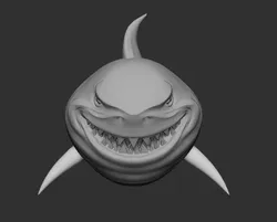 Shark head for 3d print 3D print model