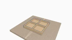 Small simple Gridfinity 4 compartment  organizer