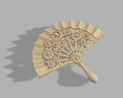 Steampunk Gear Hand Fan