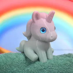 Unicorn - 6mm + 8mm glass eye compatible