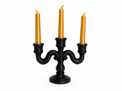 Victorian Candelabra with Candles–3 Arm Deco Set - Free 3D Print Model