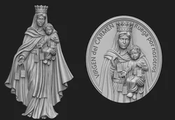 Virgen Del Carmen 3D Model Pack
