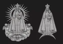 Virgen del Cobre Pendant Set 3D Model Pack