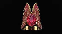 wing rings pear 12x8 3D print model