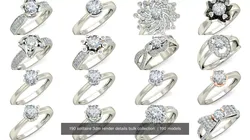 190 solitaire 3dm render details bulk collection  3D Model Pack