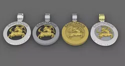 4 model of SAGITARIUS pendant 3D print model