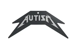 Autism Metallica Logo Keychain