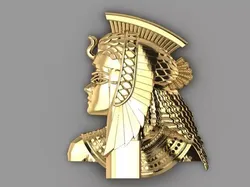 Cleopatra egyptian queen head 3D print model