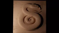 Corn Snake CNC 3d Print High Relief Sand Casting 3D print model