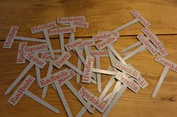 Danish Garden Vegetable Signs V2