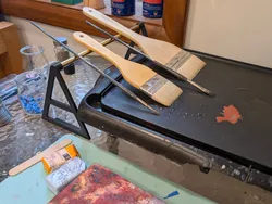 Encaustic Painting Hot Plate Brush Holder