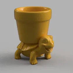 Epic Laughing Turtle Planter with Giant Pot