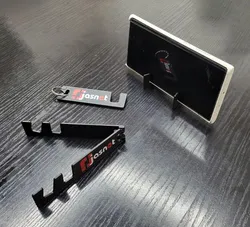 Foldable Keychain Phone Stand / Skládací stojánek na mobil na klíče