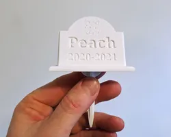 Hamster, Small Pet Headstone, Grave Marker