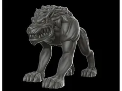 Hellhound (28 mm DnD miniature)