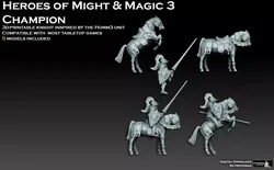 Heroes of Might and Magic 3 Champion 3D print model
