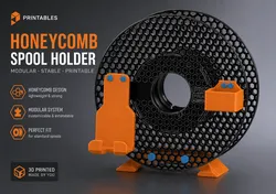 Honeycomb Spool Holder – Resusable, Modular, Lightweight & Fully Printable