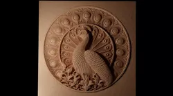 Peacock CNC 3d Print High Relief Sand Casting 3D print model