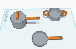 Play kitchen utensils.