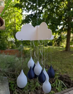 Raincloud wind chime