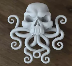 SKULL octopus 3D print model