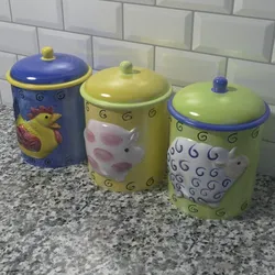 tea coffee sugar jars