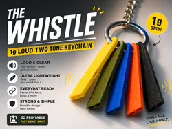 the whistle - 1g loud dual note keychain
