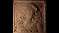 The White Lady CNC 3d Print High Relief Sand Casting 3D print model