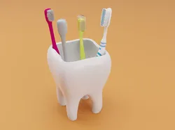 Tooth Toothbrush Holder 3D print model
