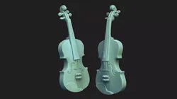 violin 3d model  3D print model