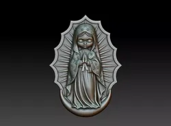 Virgin of Guadalupe 3 3D print model