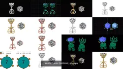 WHITEFLASH EARRING 3D Model Pack