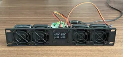 10" Rack 1U WiFi Climate Controlled Fan Shelf using ESPHome with Home Assistant integration and OLED Display