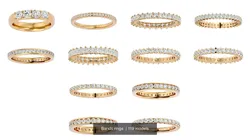 119 Bands rings  3D Model Pack