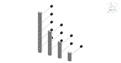2020 Rail fastener for LRM9 with heat inserts