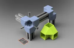 3-way connector 2020 profiles / Corner Bracket HEAVY-DUTY - Giunzione a 3 vie per profilo alluminio 2020