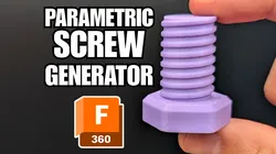 3D Printable Screw Generator for Fusion 360 (Optimized Threads)